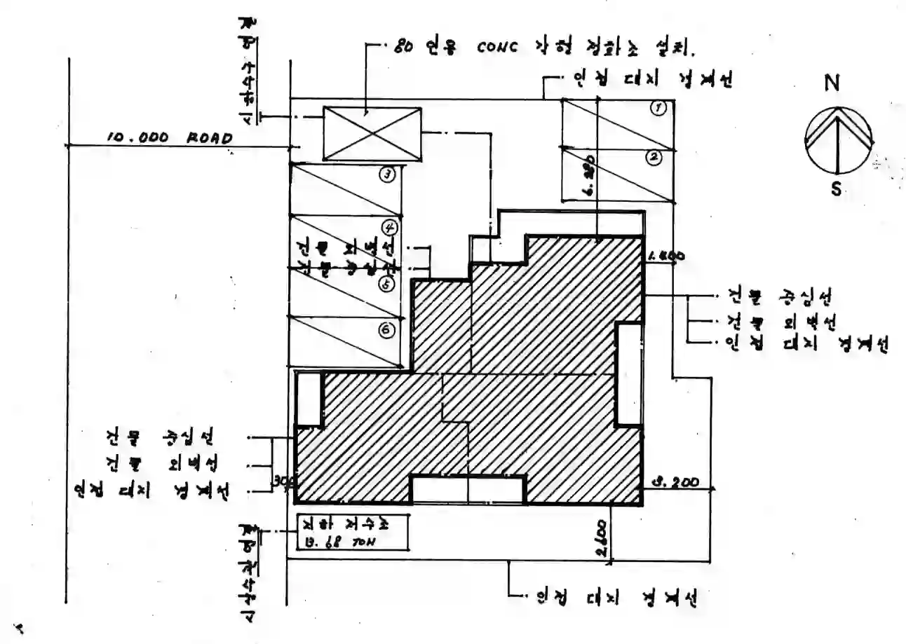 전원빌라 배치도 이미지